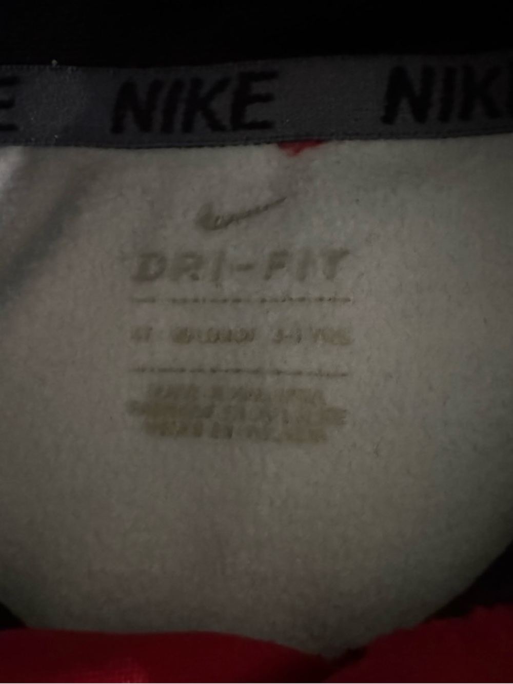 Nike Kids' Red & Black Dri-FIT Hoodie - Picture 3 of 3
